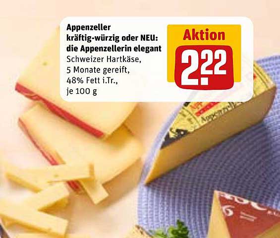 Appenzeller kräftig-würzig oder NEU: die Appenzellerin elegant