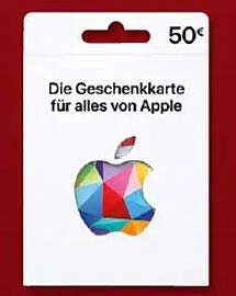 Apple Geschenkkarte im Wert von 50€