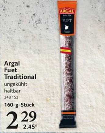 Argal Fuet Traditional 160-g-Stück