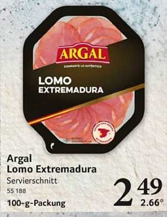Argal Lomo Extremadura Servierschnitt 100-g-Packung