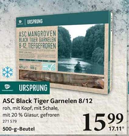 ASC Black Tiger Garnelen 8/12, tiefgefroren