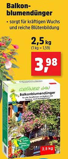 Balkonblumendünger 2,5 kg