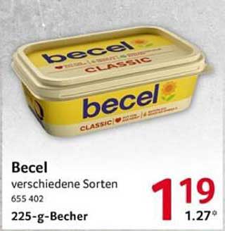 Becel 225-g-Becher - Verschiedene Sorten im Angebot