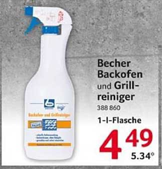 Becher Backofen und Grillreiniger 1-Liter-Flasche