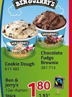 Ben & Jerry's Eiscreme 12er-Karton