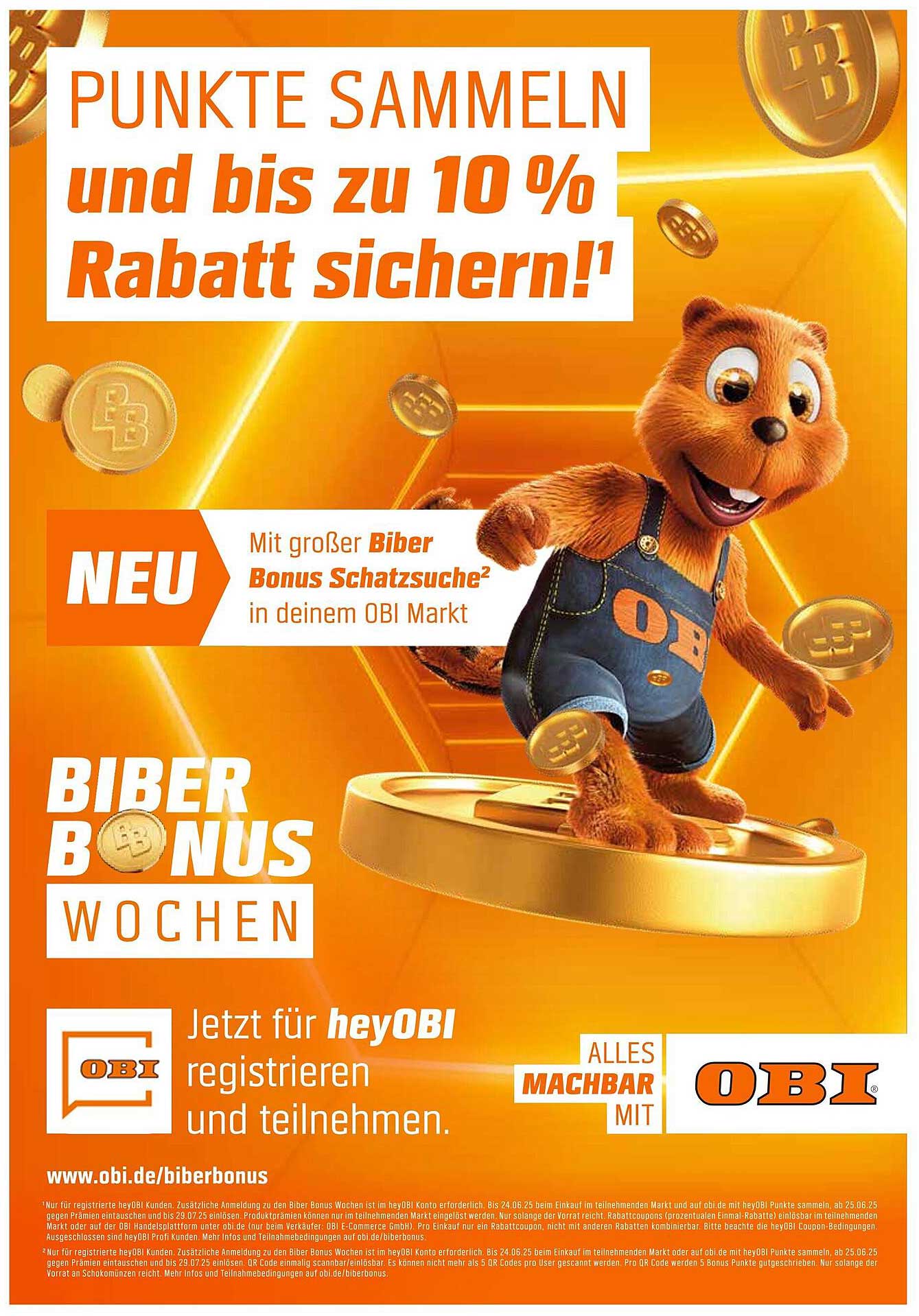 Biber Bonus Wochen – Punkte sammeln und bis zu 10 % Rabatt sichern