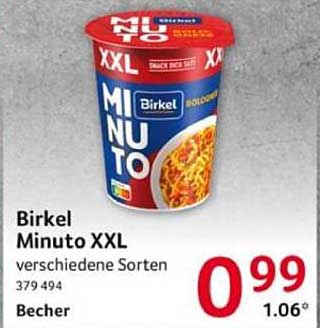 Birkel Minuto XXL - verschiedene Sorten