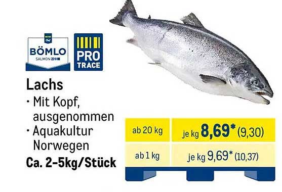 BÖMLO Lachs – Aquakultur Norwegen, frisch und lecker