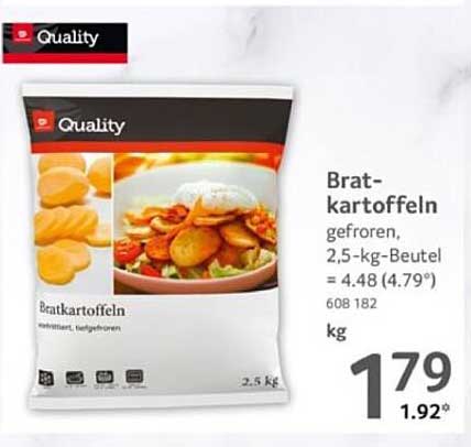Bratkartoffeln, gefroren, 2,5-kg-Beutel