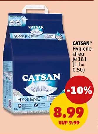 CATSAN Hygiene-Streu je 18 l