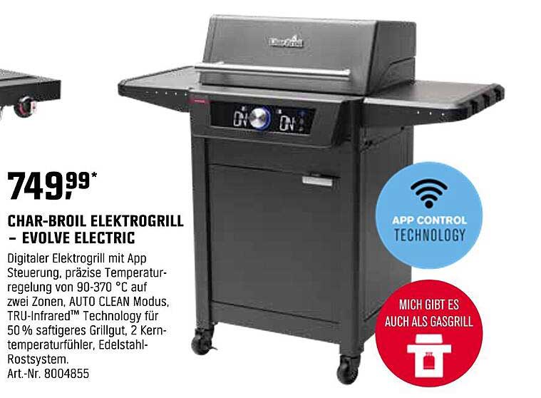 CHAR-BROIL ELEKTROGRILL - EVOLVE ELECTRIC