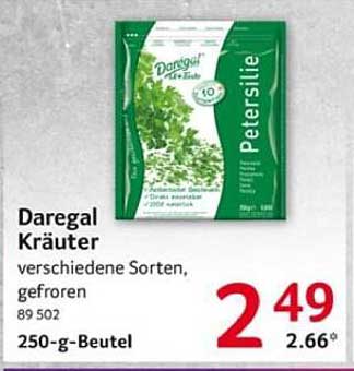 Daregall Kräuter Petersilie, 250-g-Beutel, gefroren