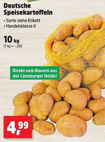 Deutsche Speisekartoffeln, 10 kg