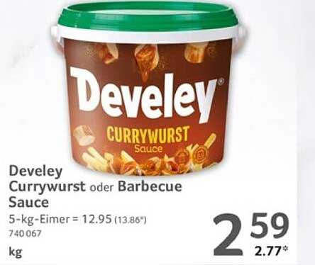 Develey Currywurst oder Barbecue Sauce