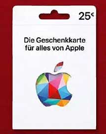 Die Geschenkkarte für alles von Apple - 25€