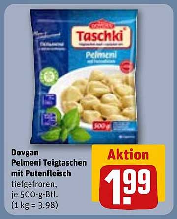 Dogvan Pelmeni Teigtaschen mit Putenfleisch - 500-g-Btl.