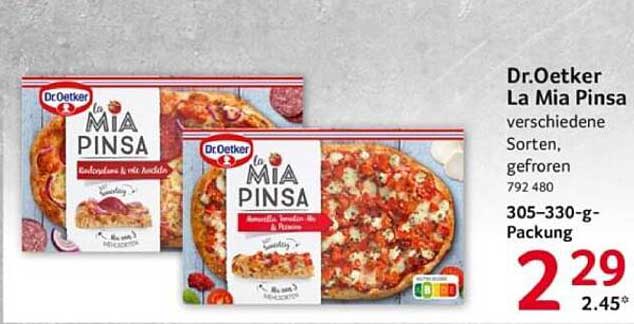 Dr. Oetker La Mia Pinsa - verschiedene Sorten, gefroren