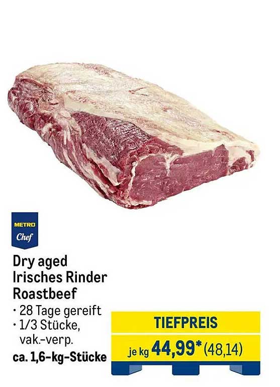 Dry aged Irisches Rinder Roastbeef - 28 Tage gereift