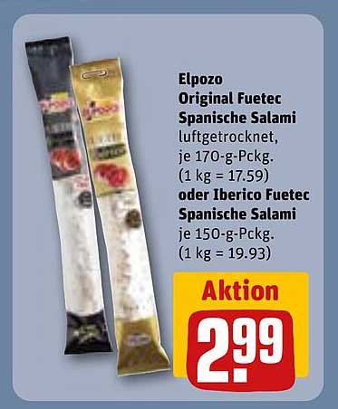 Elpozo Original Fuetec Spanische Salami - luftgetrocknet