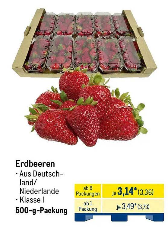 Erdbeeren - 500-g-Packung