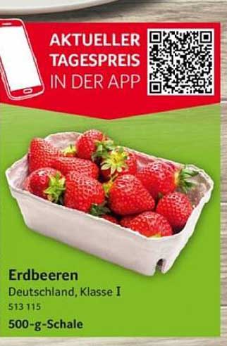 Erdbeeren Deutschland, Klasse I – 500-g-Schale