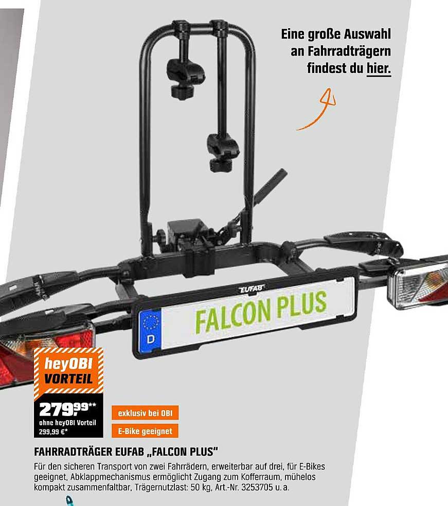 FAHRRADTRÄGER EUFAB „FALCON PLUS“