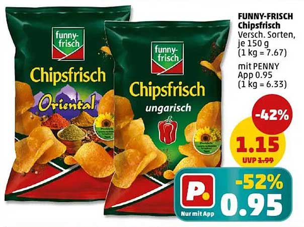 FUNNY-FRISCH Chipsfrisch - Verschiedene Sorten, je 150 g