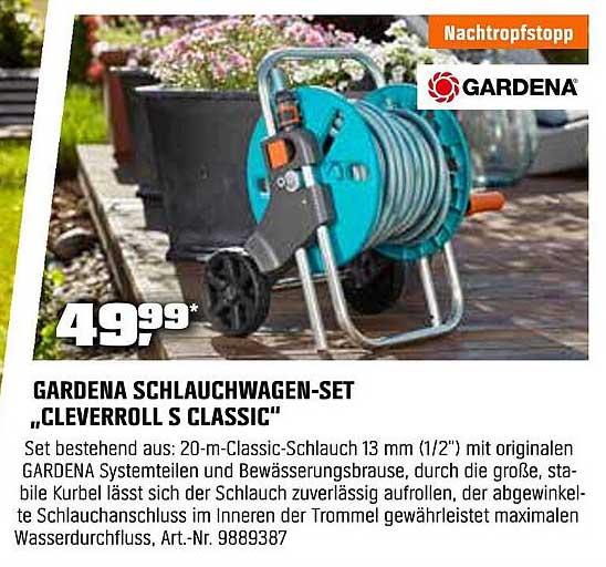 GARDENA Schlauchwagen-Set „Cleverroll S Classic“