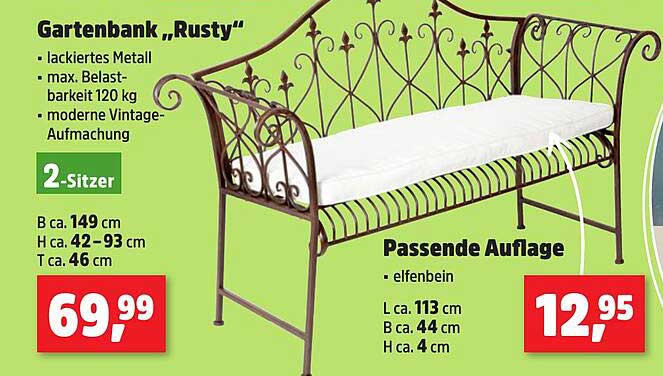 Gartenbank „Rusty“