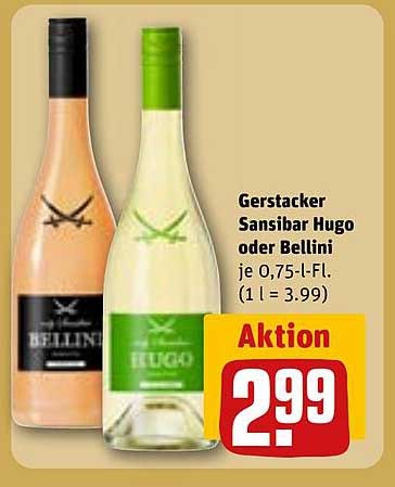 Gerstacker Sansibar Hugo oder Bellini je 0,75-l-Fl.