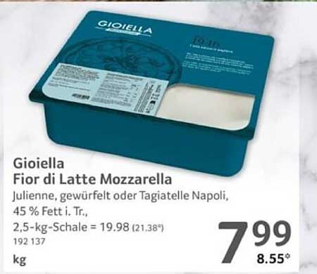 Gioiella Fior di Latte Mozzarella 2,5 kg