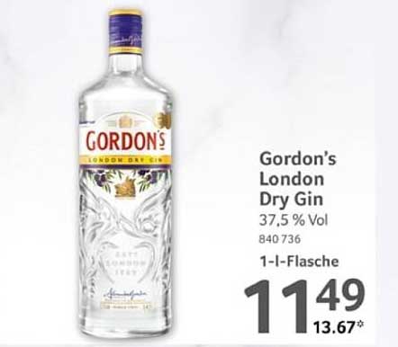 Gordon's London Dry Gin 1-Liter-Flasche