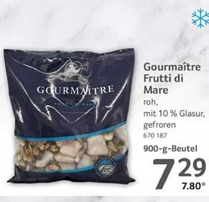 Gourmaître Frutti di Mare, roh, mit 10 % Glasur, gefroren, 900-g-Beutel