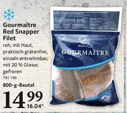 Gourmaître Red Snapper Filet 800 g