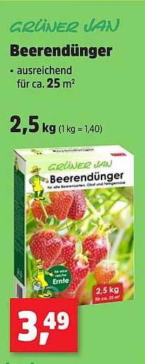 GRÜNER JAN Beerendünger 2,5 kg