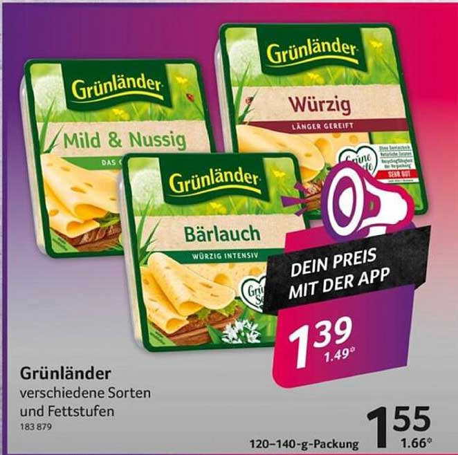 Grünländer verschiedene Sorten und Fettstufen