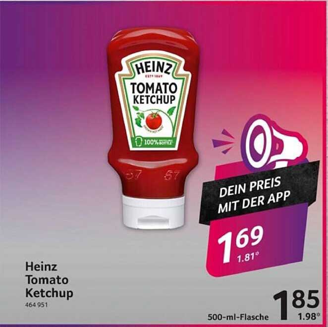Heinz Tomato Ketchup 500 ml - jetzt für nur 1,69 €
