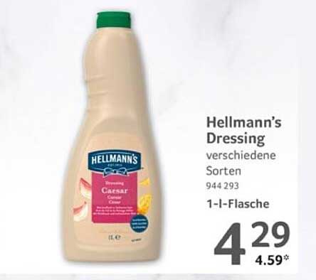 Hellmann’s Dressing in verschiedenen Sorten