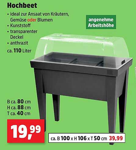 Hochbeet mit transparentem Deckel – ideal für deinen Garten!