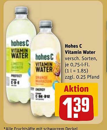 Hohes C Vitamin Water - Aktion