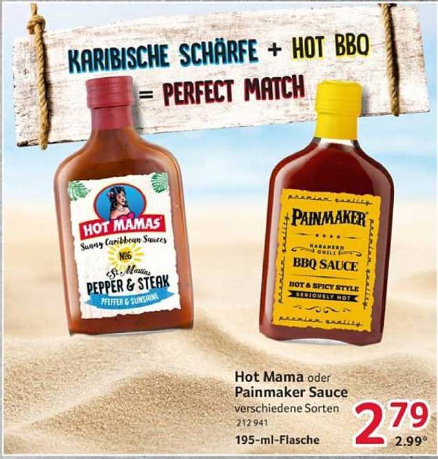 Hot Mama oder Painmaker Sauce - Verschiedene Sorten