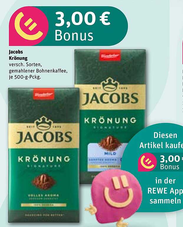 Jacobs Krönung gemahlener Bohnenkaffee, 500 g - verschiedene Sorten