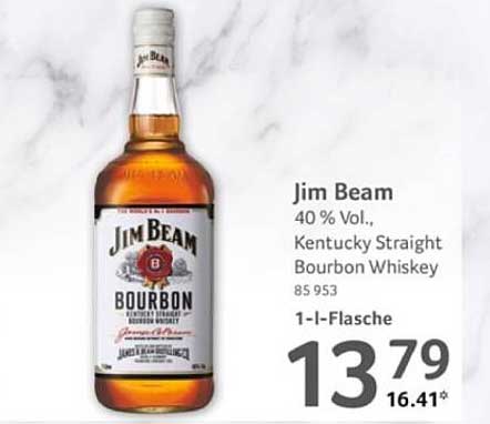 Jim Beam Bourbon 1-Liter-Flasche