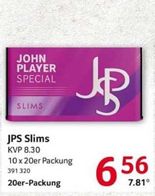 JPS Slims Zigaretten - Jetzt im Angebot!