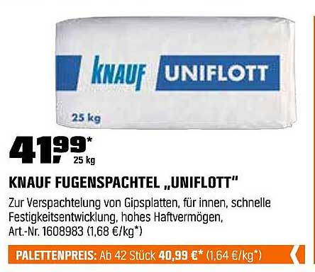 Knauf Fugenspachtel "Uniflott" 25 kg