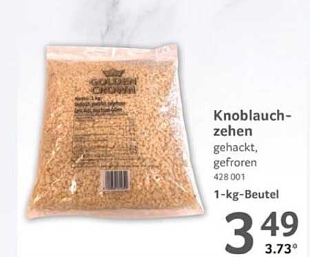 Knoblauchzehen gehackt, gefroren 1-kg-Beutel