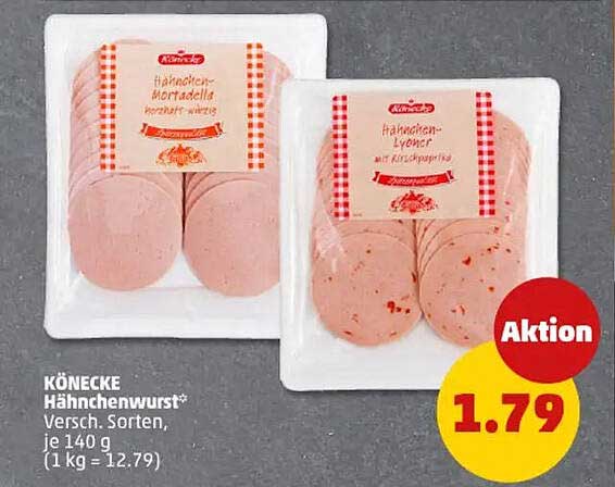 KÖNECKE Hähnchenwurst, verschiedene Sorten, je 140 g