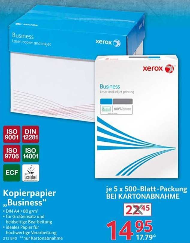 Kopierpapier „Business“ 5 x 500-Blatt-Packung