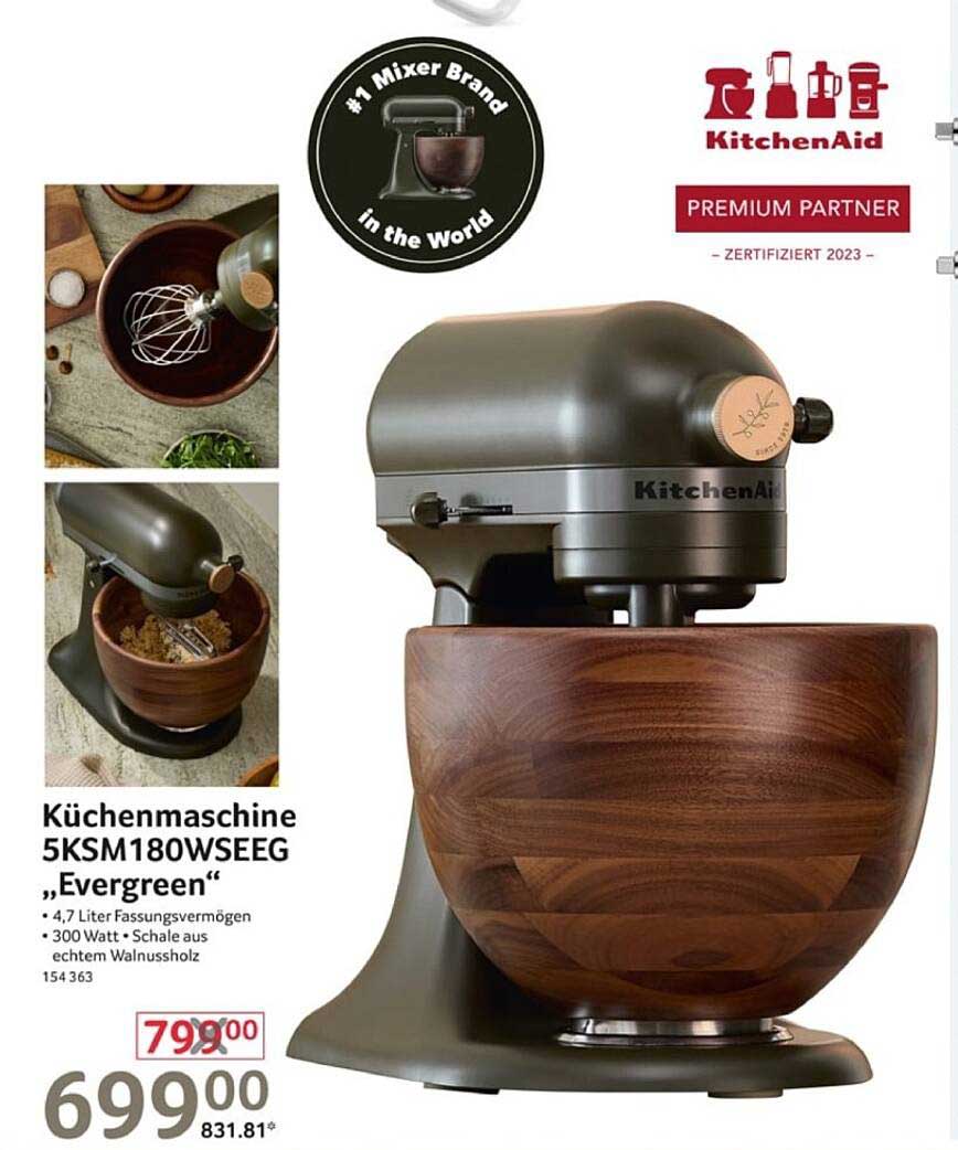 Küchenmaschine 5KSM180WSEEG „Evergreen“