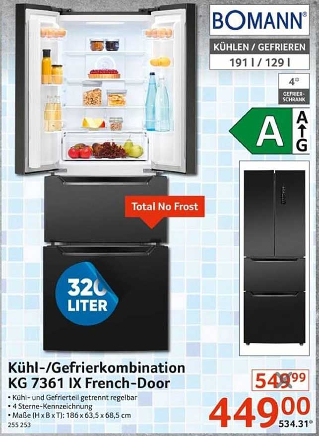 Kühl-/Gefrierkombination KG 7361 IX French-Door
